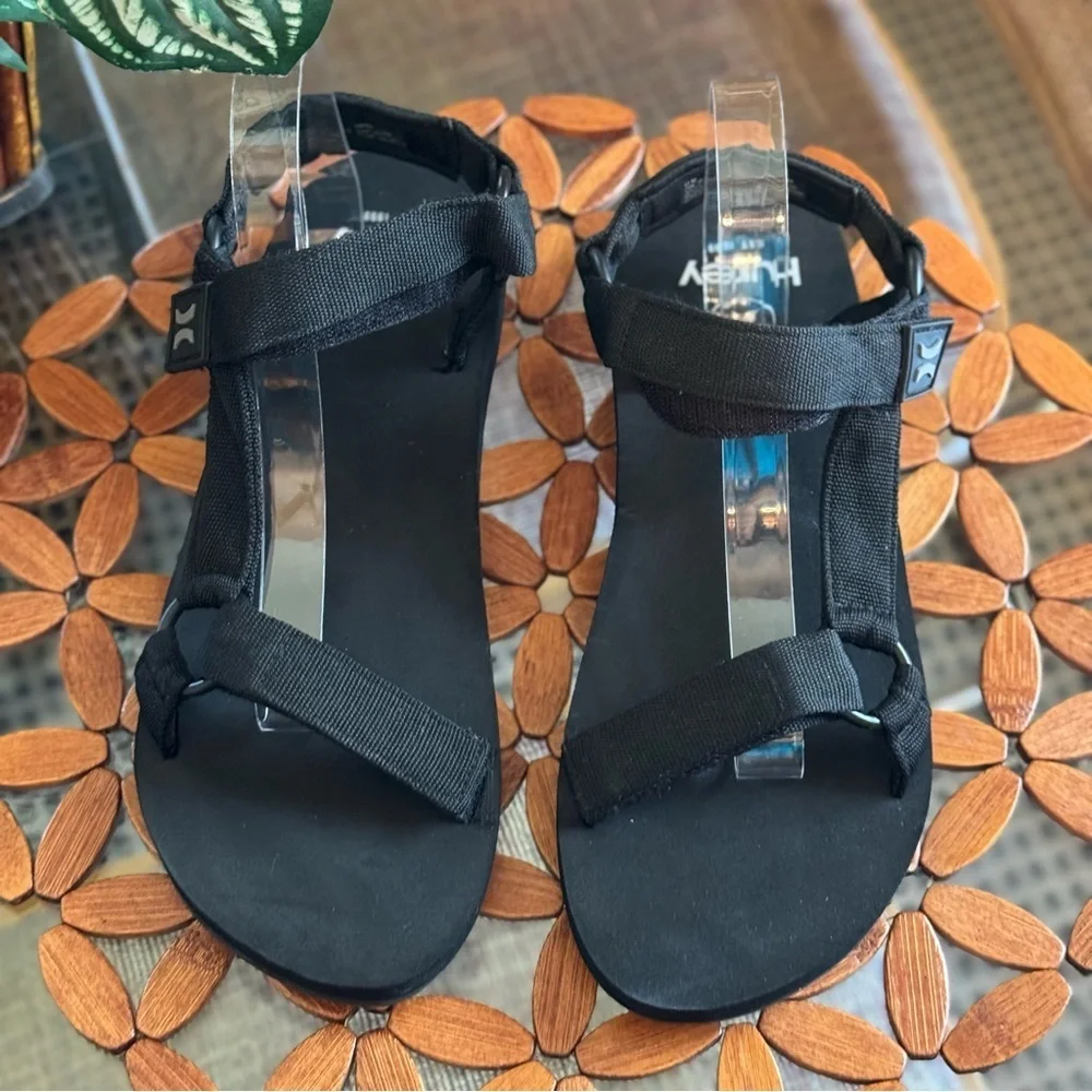Hurley Men's Sport Sandals Hiking Sandals Outdoor Light Weight Black Sandal